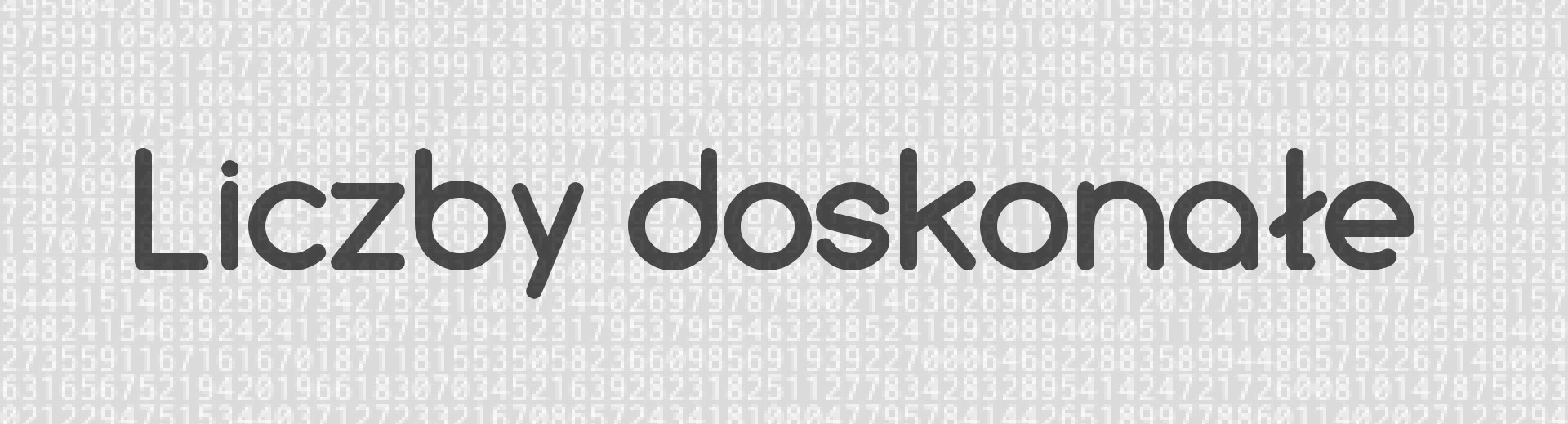 Liczby doskonałe