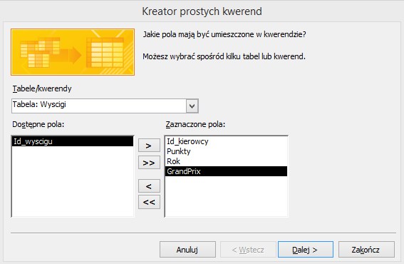 matura z informatyki access